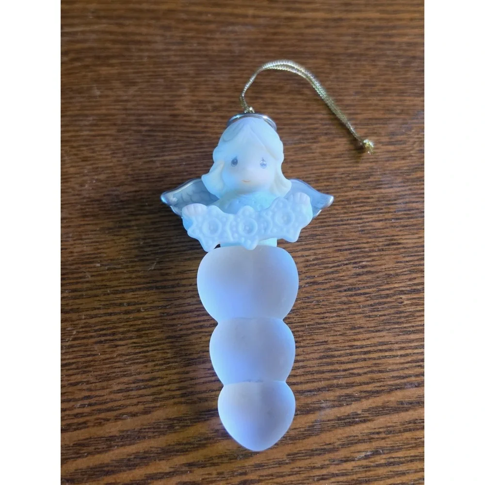 Enesco Precious Moments MIB Angel Icicle Hanging Ornament‎ Christmas Holiday